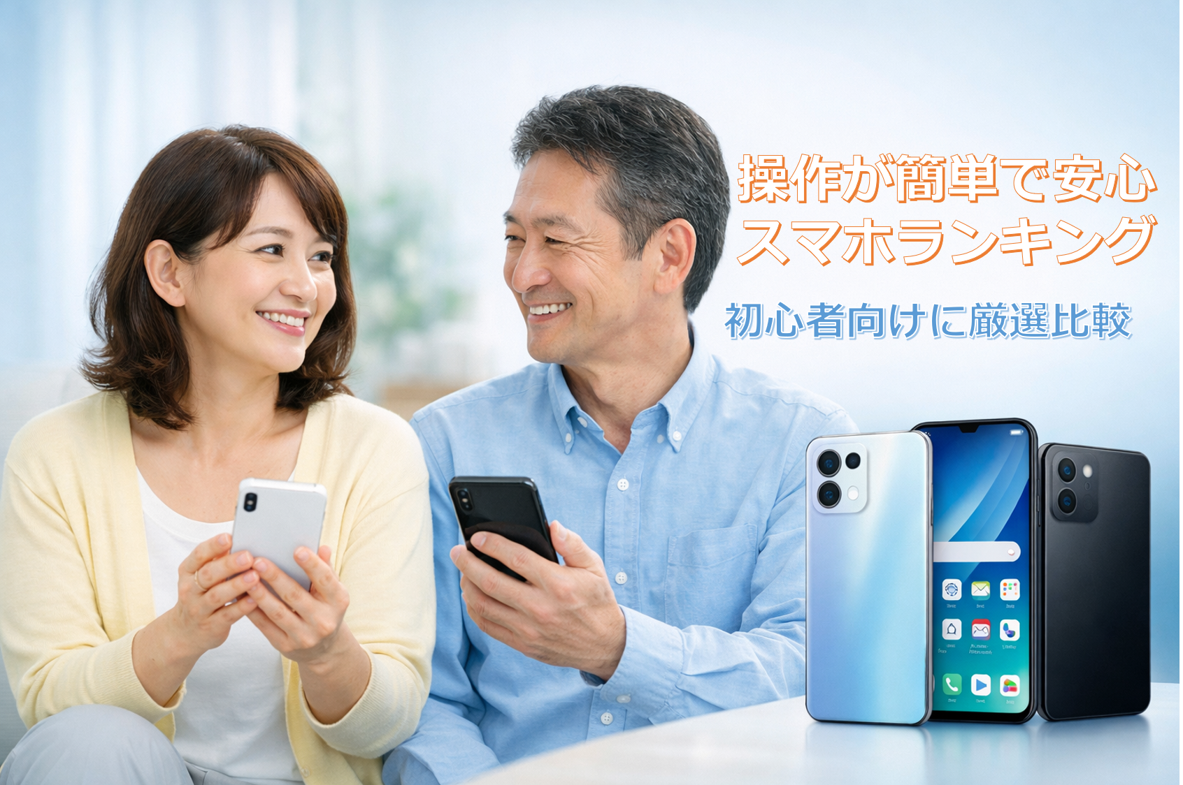 【2026年最新版】操作が簡単で安心して使えるスマホランキング|初心者向けに厳選比較