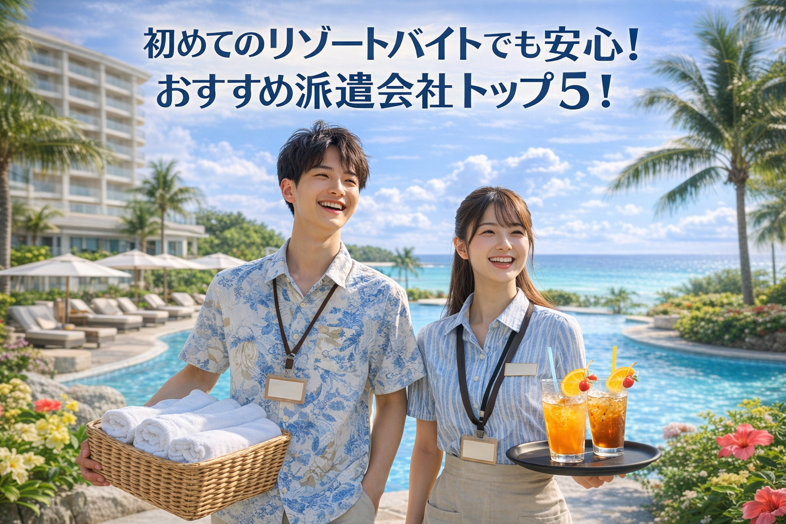 初めてのリゾートバイトにおすすめの派遣会社ランキング｜学生でも安心して始められるサービスを比較