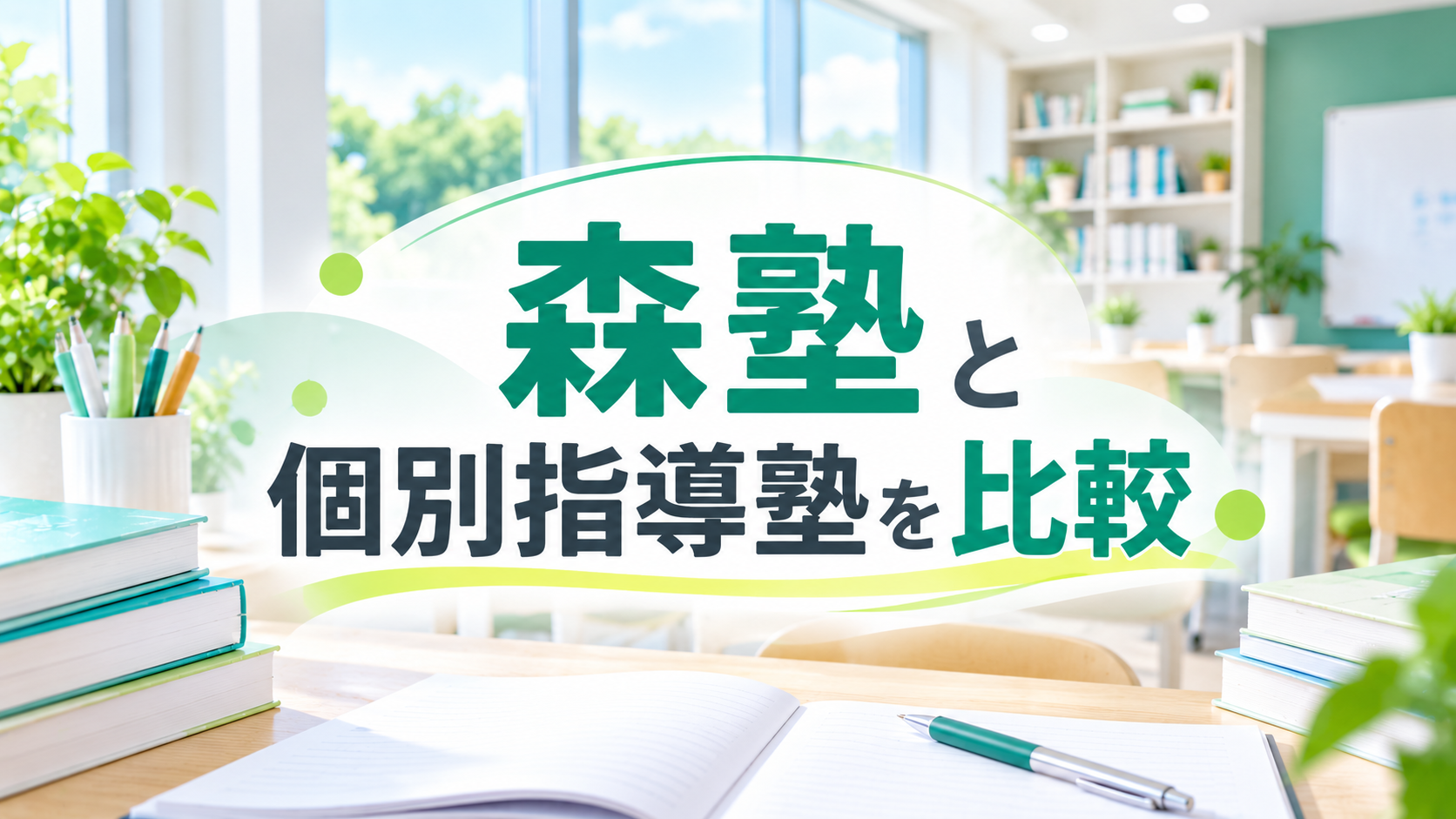 森塾と他の個別指導塾を比較｜料金・指導形式・定期テスト対策の違い